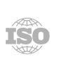 logo certyfiakt ISO szare