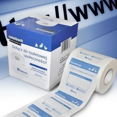 Toiletbook Papier toaletowy z grafiką facebook
